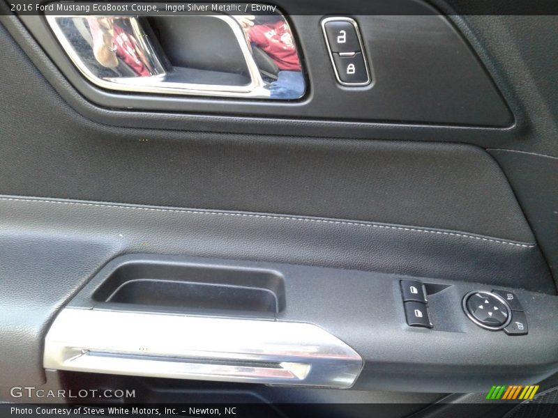 Ingot Silver Metallic / Ebony 2016 Ford Mustang EcoBoost Coupe