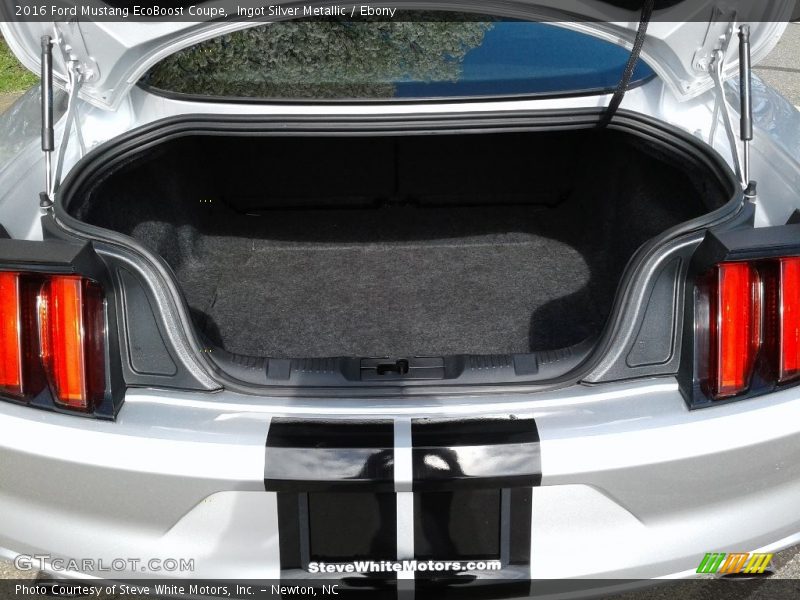 Ingot Silver Metallic / Ebony 2016 Ford Mustang EcoBoost Coupe