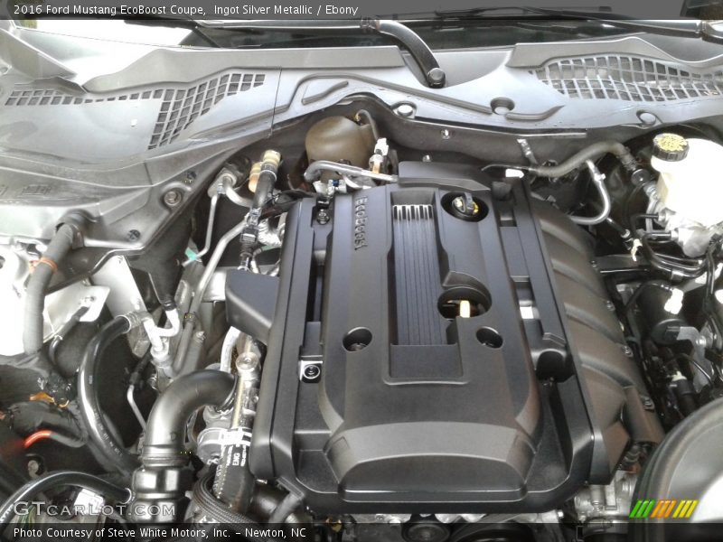 Ingot Silver Metallic / Ebony 2016 Ford Mustang EcoBoost Coupe