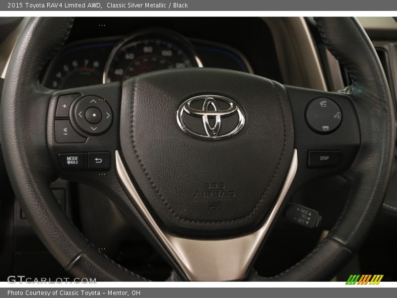 Classic Silver Metallic / Black 2015 Toyota RAV4 Limited AWD