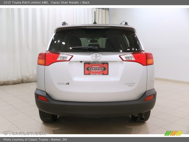 Classic Silver Metallic / Black 2015 Toyota RAV4 Limited AWD