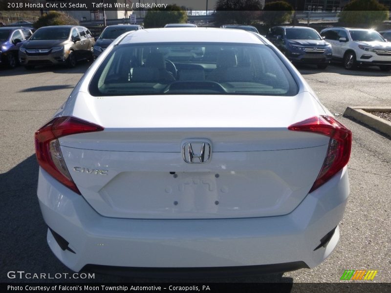 Taffeta White / Black/Ivory 2018 Honda Civic LX Sedan