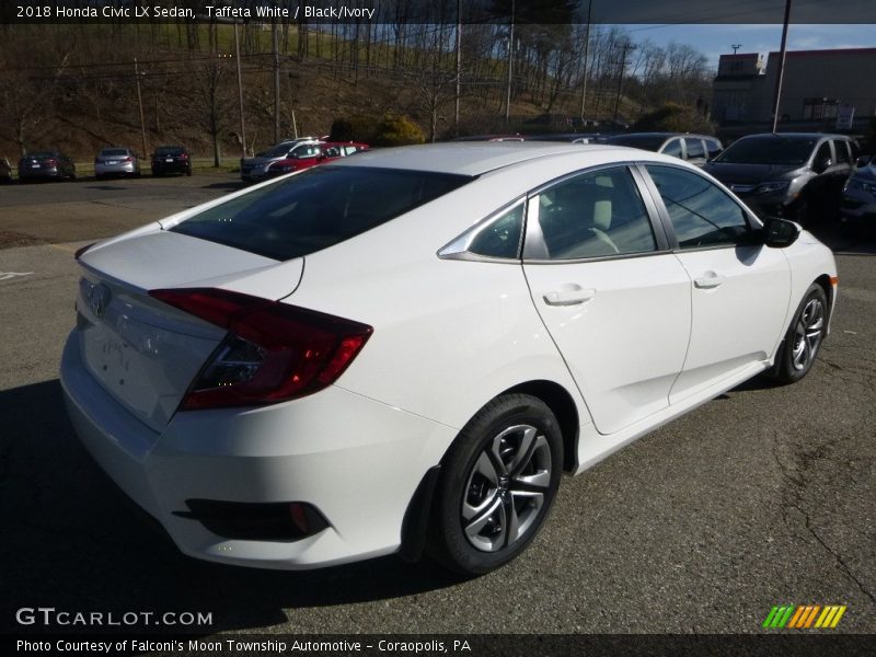 Taffeta White / Black/Ivory 2018 Honda Civic LX Sedan