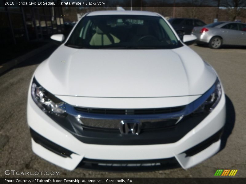 Taffeta White / Black/Ivory 2018 Honda Civic LX Sedan