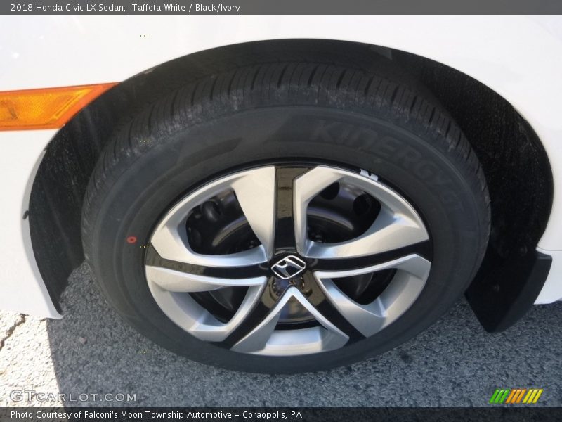 Taffeta White / Black/Ivory 2018 Honda Civic LX Sedan