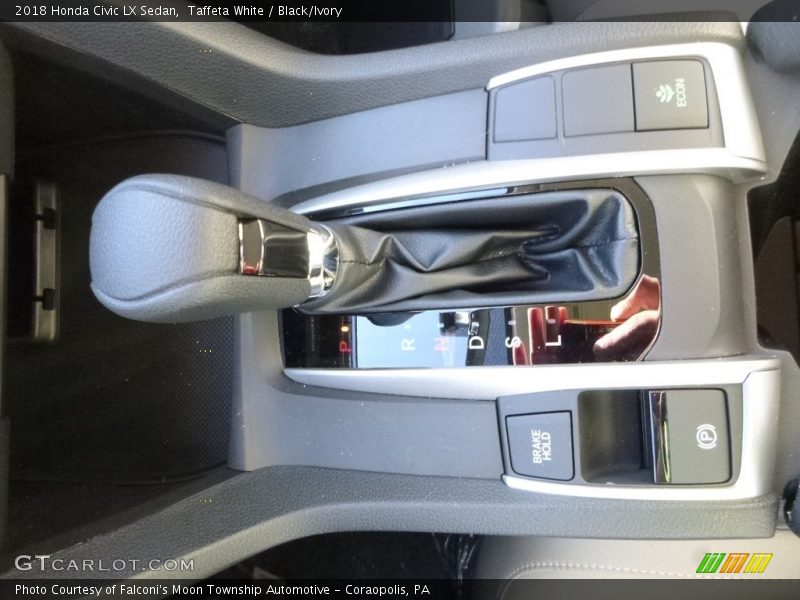 Taffeta White / Black/Ivory 2018 Honda Civic LX Sedan