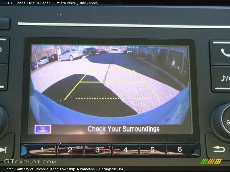 Taffeta White / Black/Ivory 2018 Honda Civic LX Sedan
