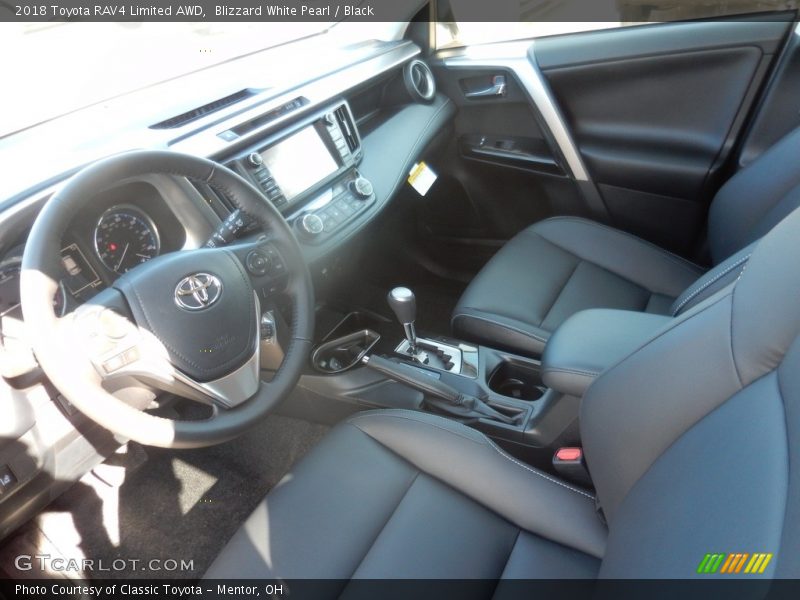 Blizzard White Pearl / Black 2018 Toyota RAV4 Limited AWD