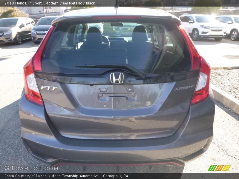 Modern Steel Metallic / Black 2018 Honda Fit Sport