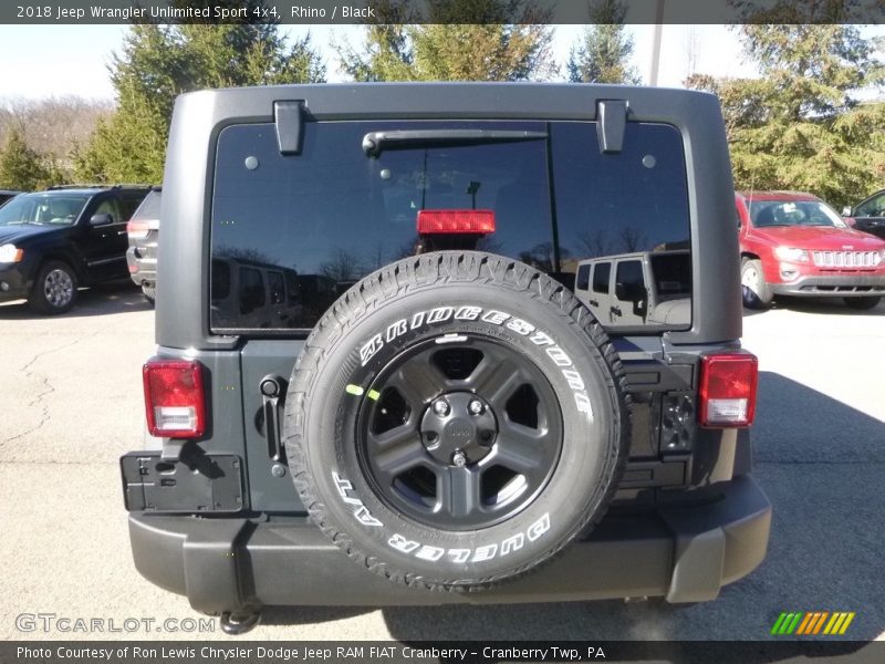 Rhino / Black 2018 Jeep Wrangler Unlimited Sport 4x4