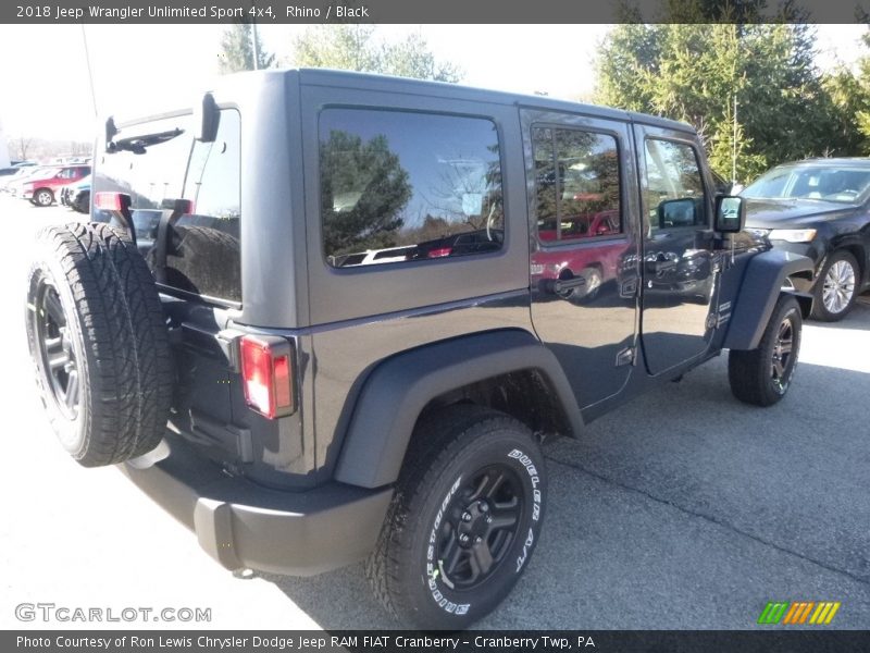 Rhino / Black 2018 Jeep Wrangler Unlimited Sport 4x4