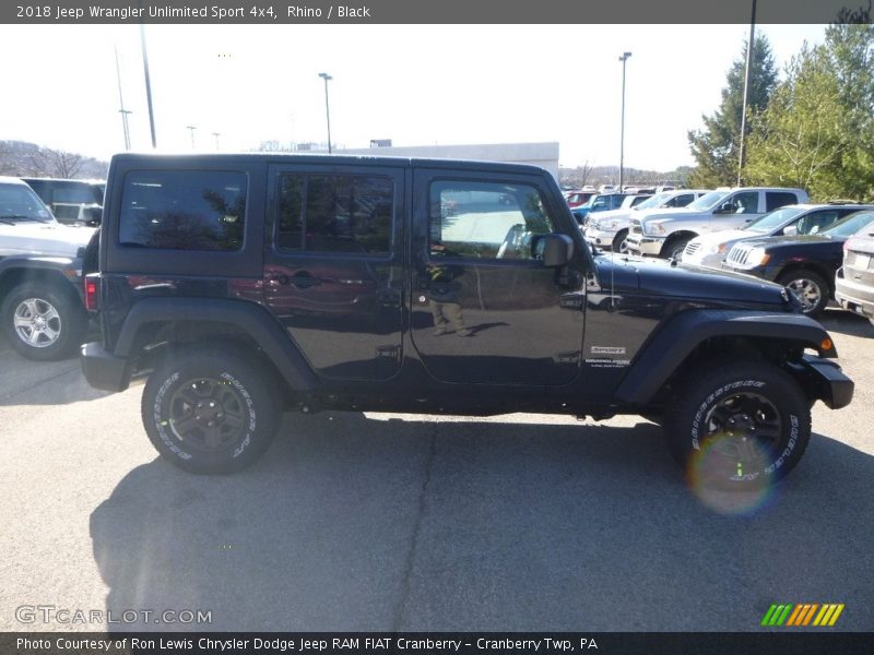 Rhino / Black 2018 Jeep Wrangler Unlimited Sport 4x4