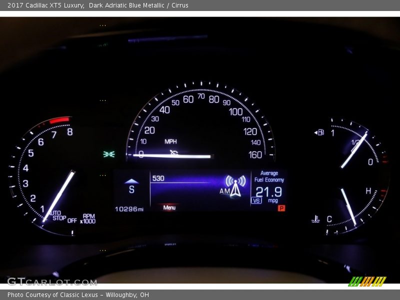 Dark Adriatic Blue Metallic / Cirrus 2017 Cadillac XT5 Luxury