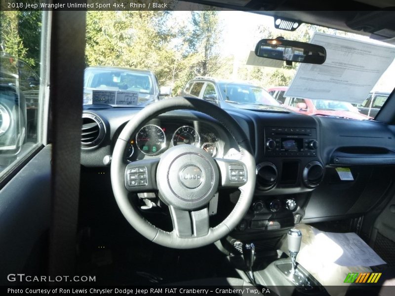 Rhino / Black 2018 Jeep Wrangler Unlimited Sport 4x4