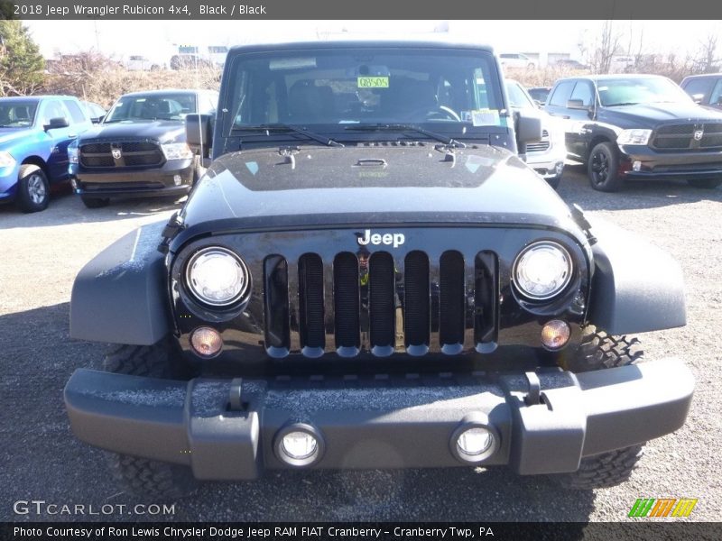Black / Black 2018 Jeep Wrangler Rubicon 4x4
