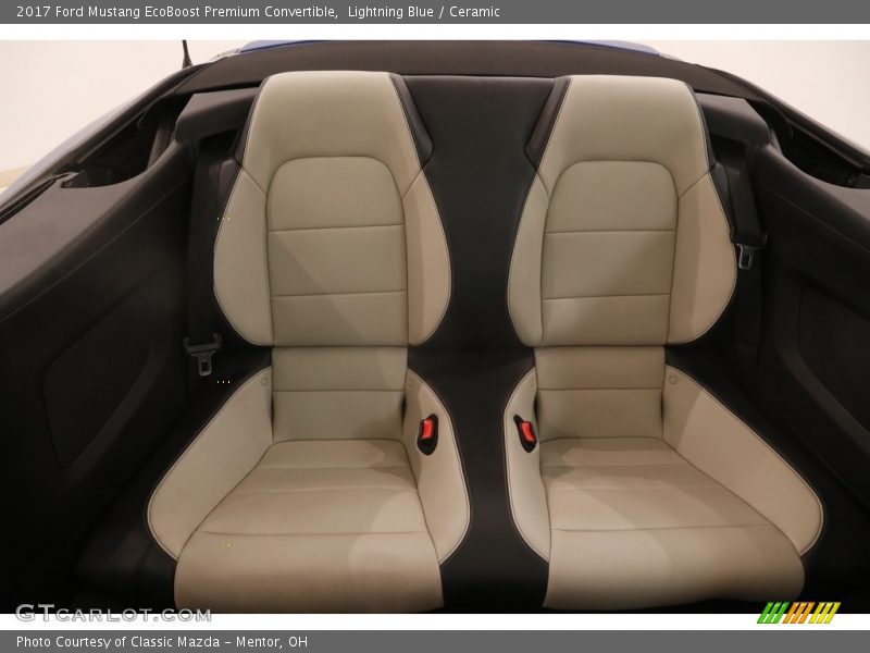 Lightning Blue / Ceramic 2017 Ford Mustang EcoBoost Premium Convertible