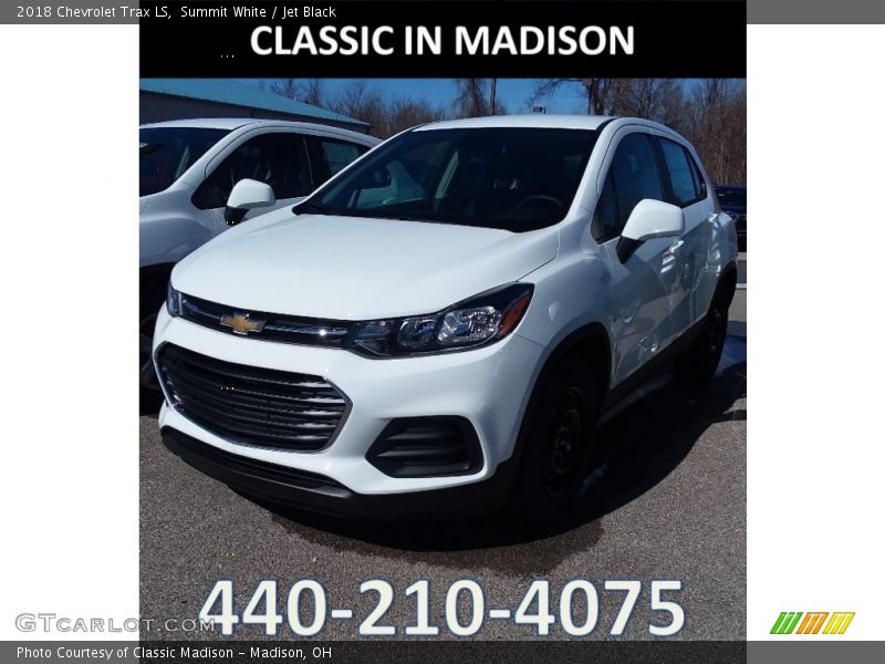 Summit White / Jet Black 2018 Chevrolet Trax LS