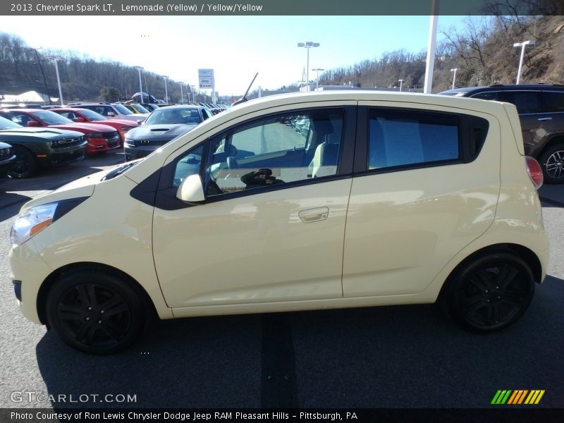 Lemonade (Yellow) / Yellow/Yellow 2013 Chevrolet Spark LT