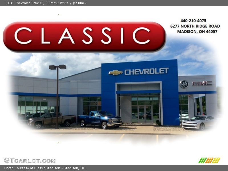 Summit White / Jet Black 2018 Chevrolet Trax LS