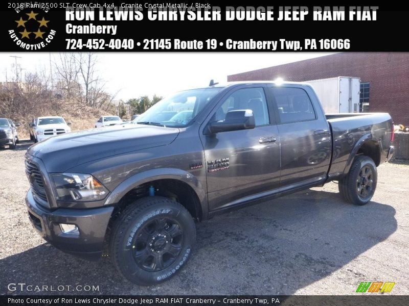 Granite Crystal Metallic / Black 2018 Ram 2500 SLT Crew Cab 4x4