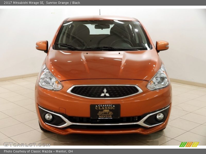 Sunrise Orange / Black 2017 Mitsubishi Mirage SE