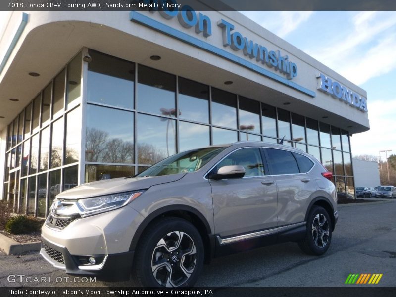 Sandstorm Metallic / Ivory 2018 Honda CR-V Touring AWD