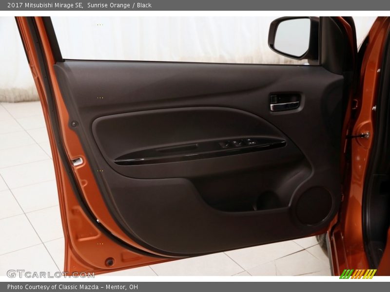 Sunrise Orange / Black 2017 Mitsubishi Mirage SE