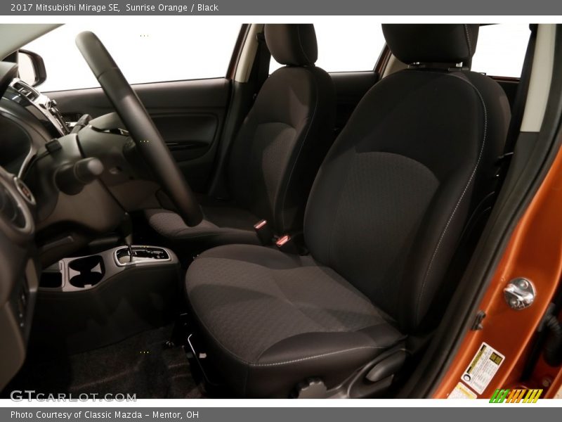 Sunrise Orange / Black 2017 Mitsubishi Mirage SE