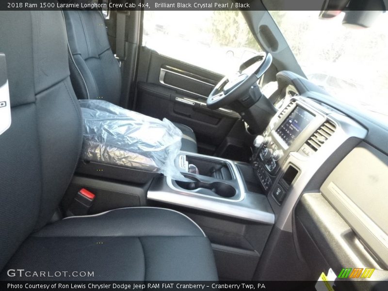 Brilliant Black Crystal Pearl / Black 2018 Ram 1500 Laramie Longhorn Crew Cab 4x4