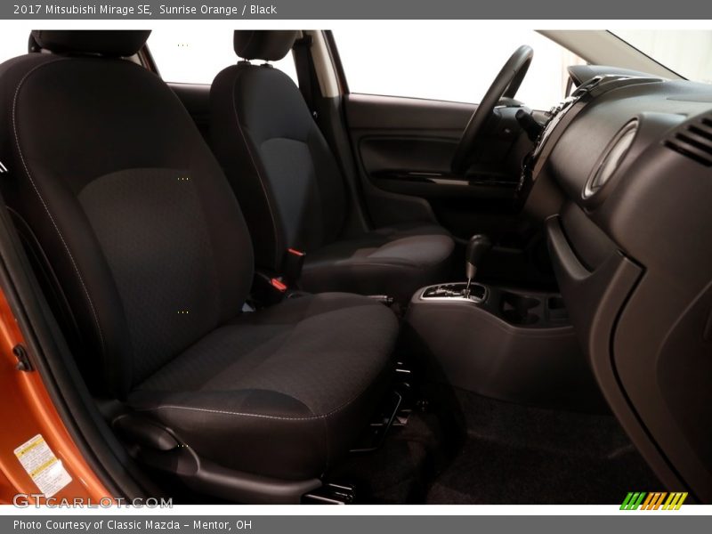 Sunrise Orange / Black 2017 Mitsubishi Mirage SE