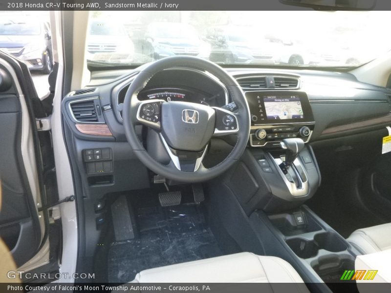 Sandstorm Metallic / Ivory 2018 Honda CR-V Touring AWD