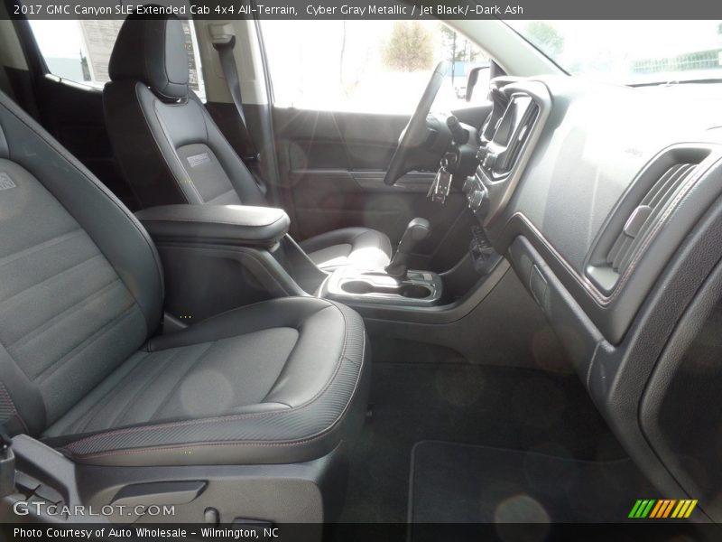 Cyber Gray Metallic / Jet Black/­Dark Ash 2017 GMC Canyon SLE Extended Cab 4x4 All-Terrain