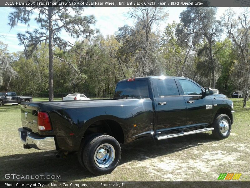 Brilliant Black Crystal Pearl / Black/Diesel Gray 2018 Ram 3500 Tradesman Crew Cab 4x4 Dual Rear Wheel