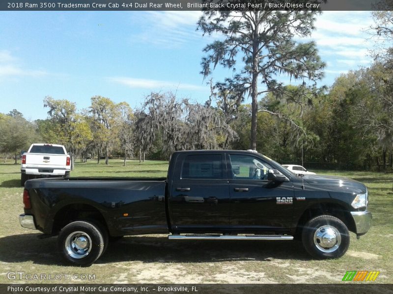 Brilliant Black Crystal Pearl / Black/Diesel Gray 2018 Ram 3500 Tradesman Crew Cab 4x4 Dual Rear Wheel