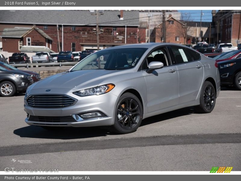 Ingot Silver / Ebony 2018 Ford Fusion S