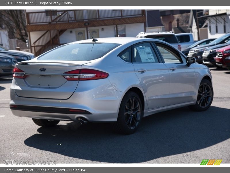 Ingot Silver / Ebony 2018 Ford Fusion S
