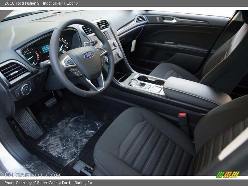 Ingot Silver / Ebony 2018 Ford Fusion S