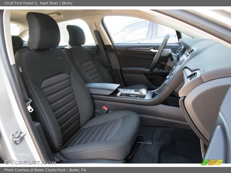 Ingot Silver / Ebony 2018 Ford Fusion S
