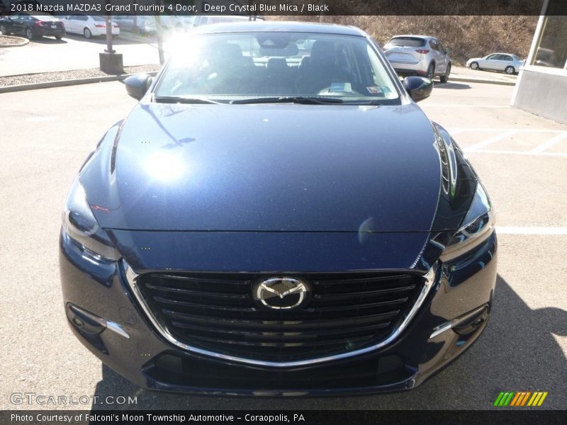 Deep Crystal Blue Mica / Black 2018 Mazda MAZDA3 Grand Touring 4 Door