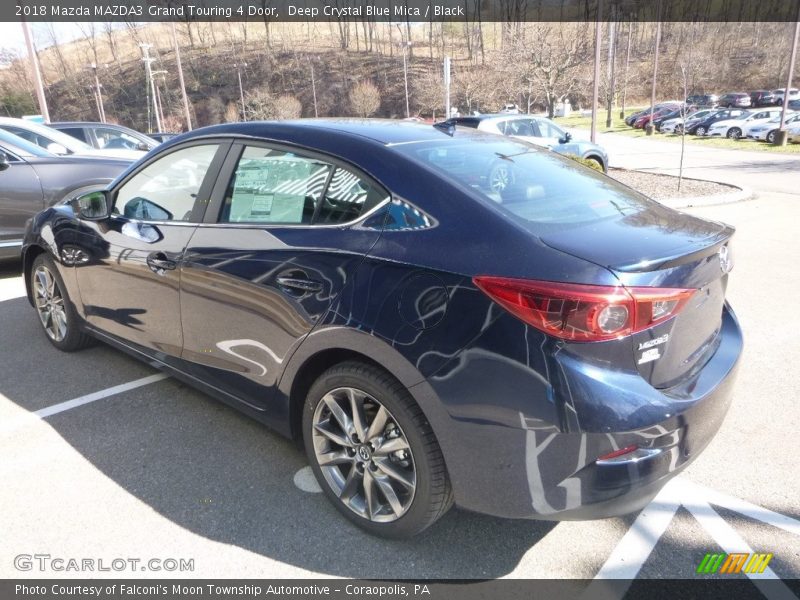 Deep Crystal Blue Mica / Black 2018 Mazda MAZDA3 Grand Touring 4 Door