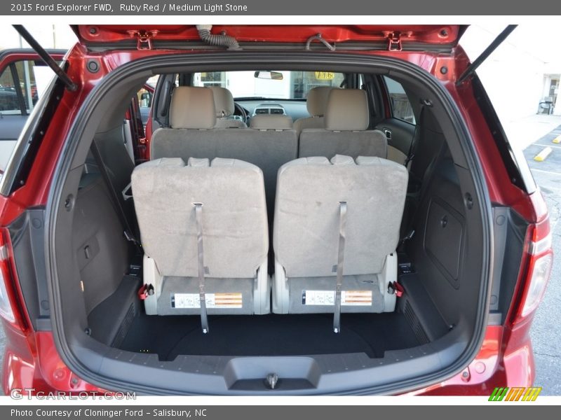 Ruby Red / Medium Light Stone 2015 Ford Explorer FWD