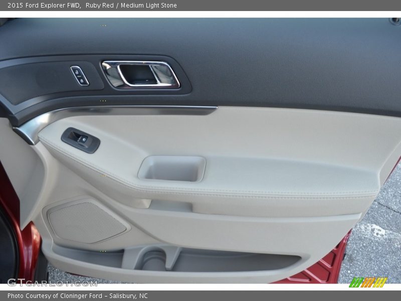 Ruby Red / Medium Light Stone 2015 Ford Explorer FWD