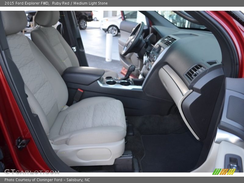 Ruby Red / Medium Light Stone 2015 Ford Explorer FWD