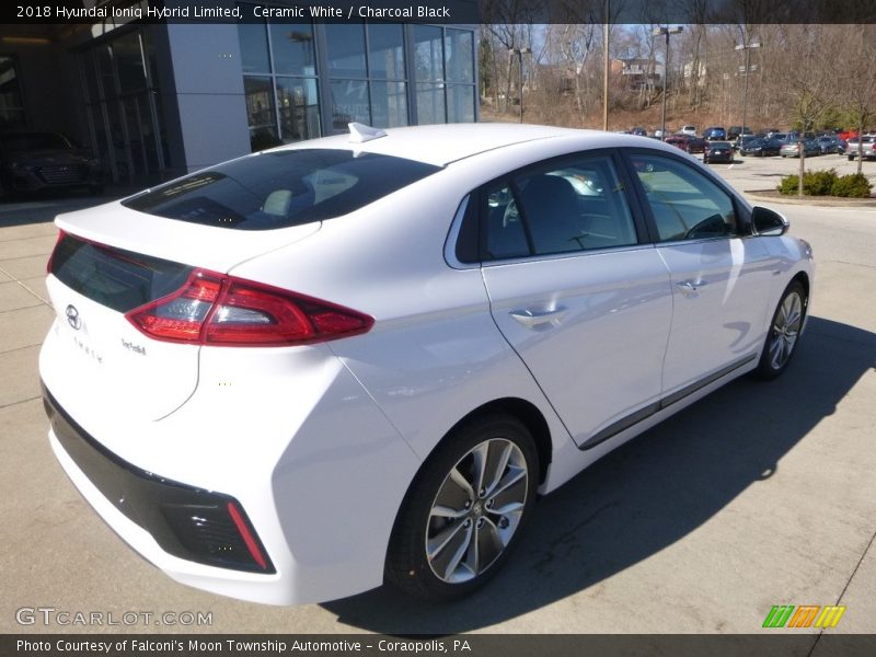 Ceramic White / Charcoal Black 2018 Hyundai Ioniq Hybrid Limited