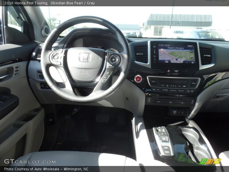 Obsidian Blue Pearl / Gray 2016 Honda Pilot Touring