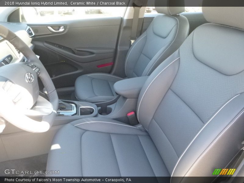 Ceramic White / Charcoal Black 2018 Hyundai Ioniq Hybrid Limited