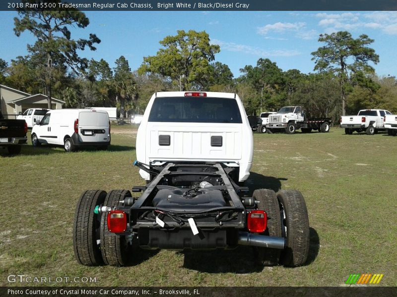 Bright White / Black/Diesel Gray 2018 Ram 5500 Tradesman Regular Cab Chassis