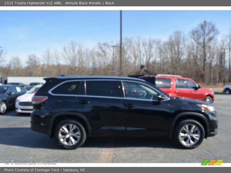 Attitude Black Metallic / Black 2015 Toyota Highlander XLE AWD