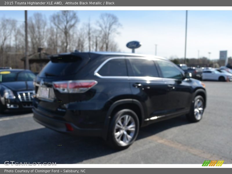 Attitude Black Metallic / Black 2015 Toyota Highlander XLE AWD