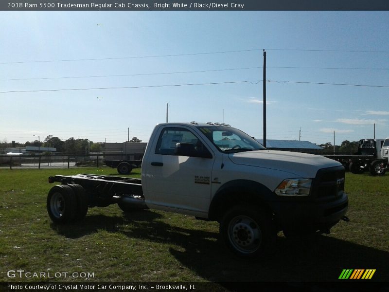 Bright White / Black/Diesel Gray 2018 Ram 5500 Tradesman Regular Cab Chassis